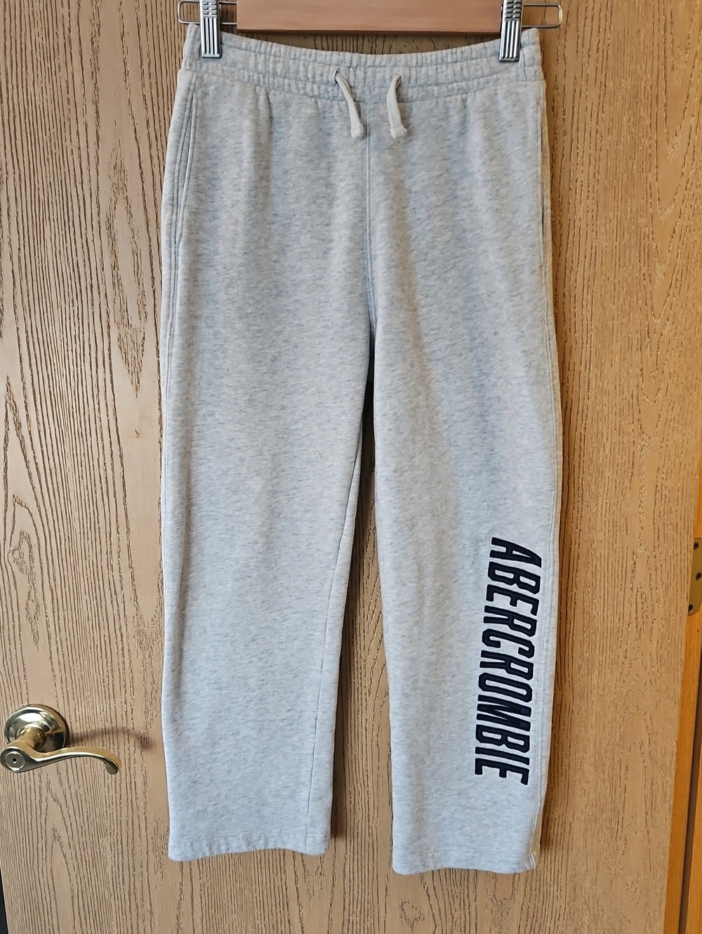 Abercrombie & Fitch Light Gray Kids's Sweatpants with Side Logo